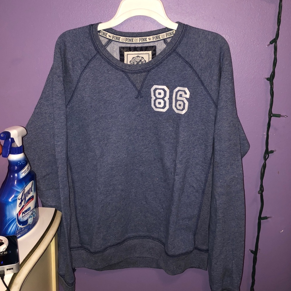 VS PINK blue pullover